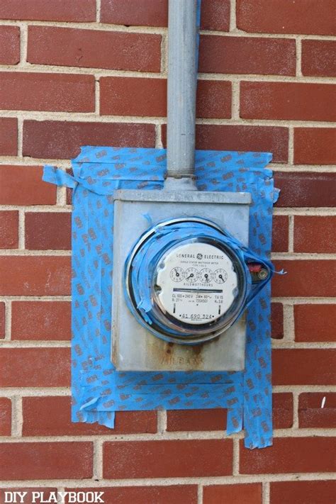 electrical meter box paint|painting an external meter box.